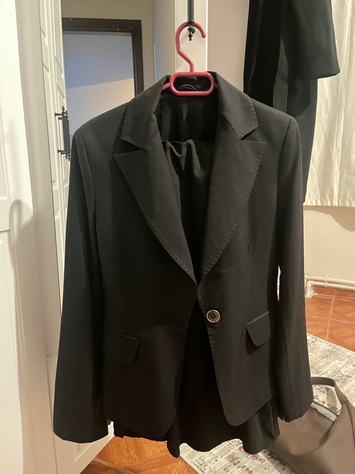 3 lü Siyah Kadın Blazer Ceket - Görsel 2