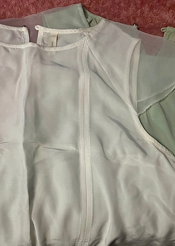 Yargıcı Su Yeşili Şeffaf Kadın Bluz - Görsel 4