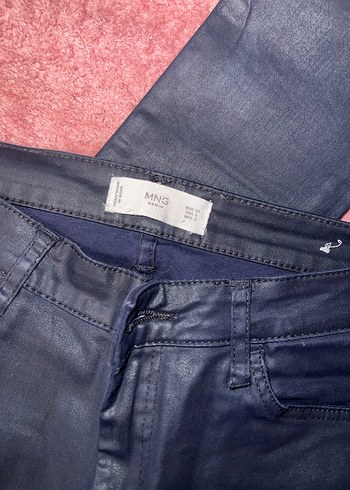 Mango Lacivert Mumlu Skinny Denim Pantolon - Görsel 3