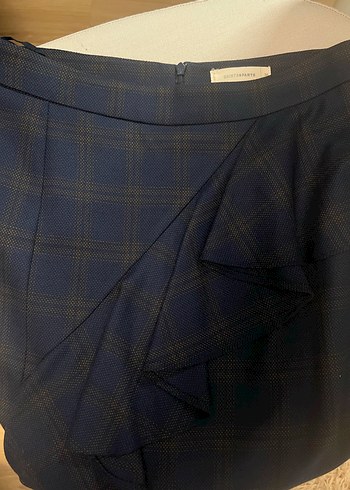 Yargıcı Fırfırlı Midi Kalem Etek - Görsel 5