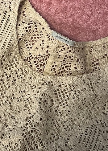 Intimissimi Bej Dantel Detaylı Bohem Kadın Bluz - Görsel 5