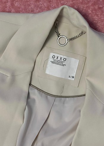 Bej Kadın Süet Düğmeli Blazer Ceket - Görsel 8