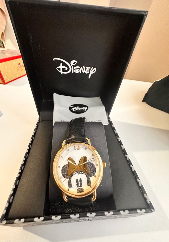 Disney Minnie Mouse Siyah Deri Saat — görsel 2/8