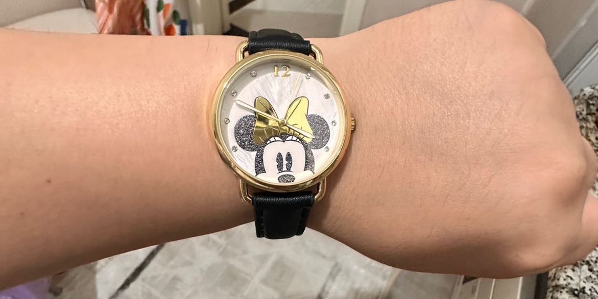 Disney Minnie Mouse Siyah Deri Saat — görsel 7/8