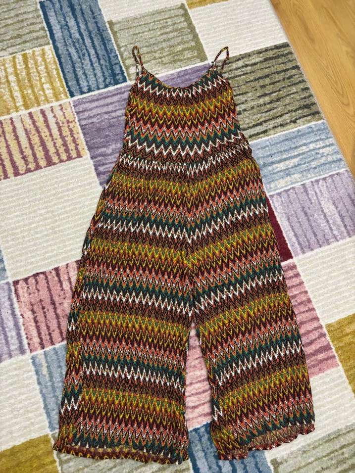 Renkli Bohem midi tulum - Görsel 3