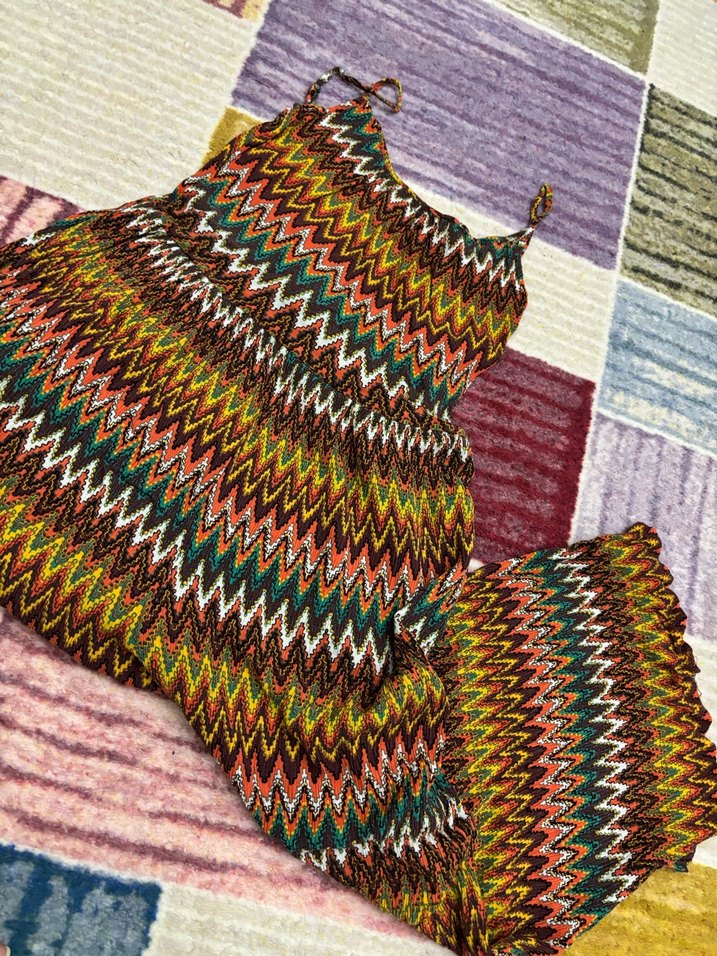 Renkli Bohem midi tulum - Görsel 4