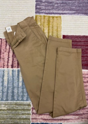 GAP Bej Kadın Regular Fit Kumaş Pantolon - Görsel 2