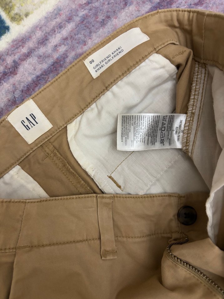 GAP Bej Kadın Regular Fit Kumaş Pantolon - Görsel 4