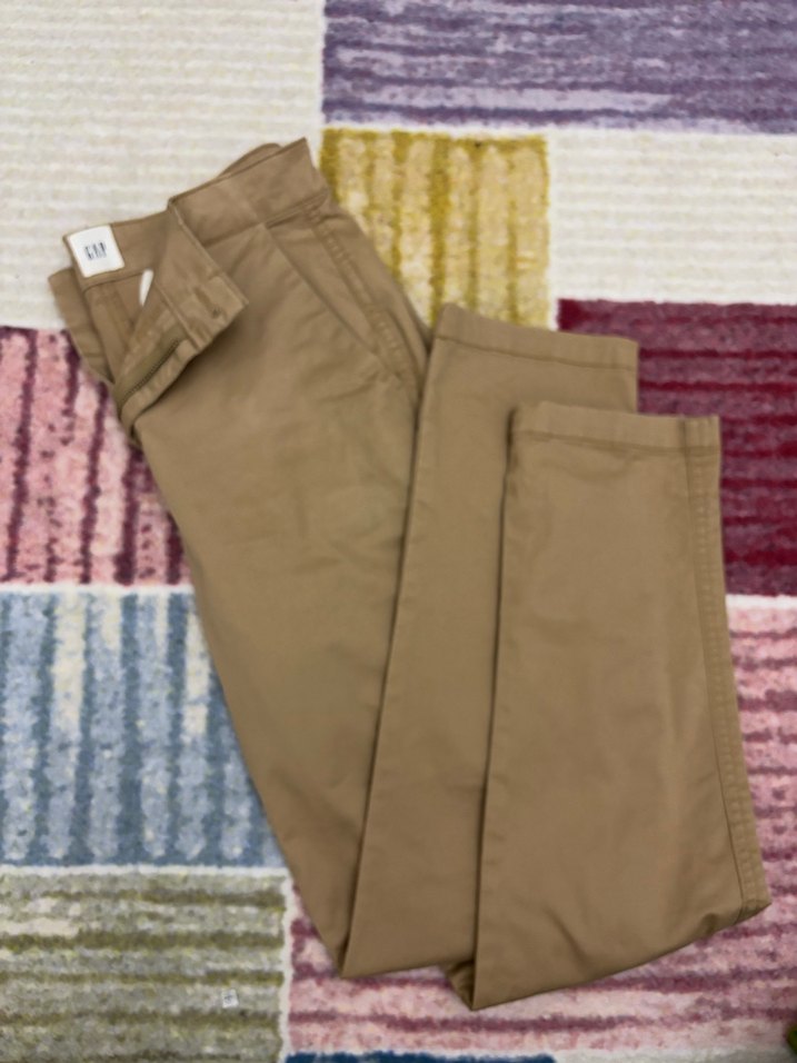 GAP Bej Kadın Regular Fit Kumaş Pantolon - Görsel 2