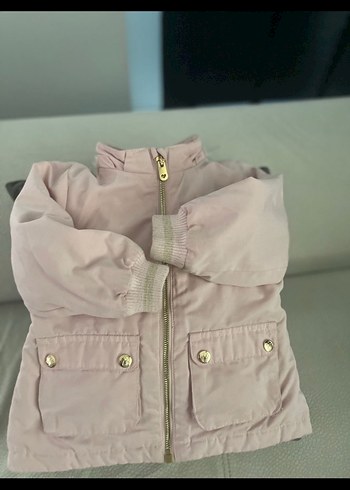 Düğmeli Pembe Kız Çocuk Ceket - Görsel 2