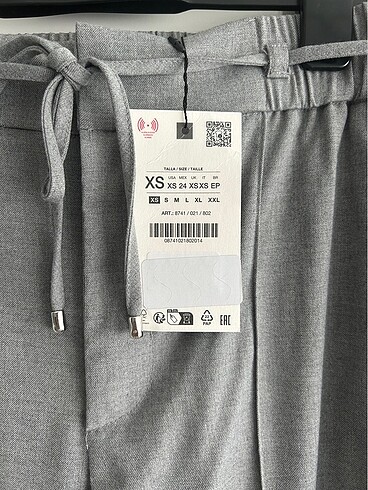 xs Beden Zara gri pantolon
