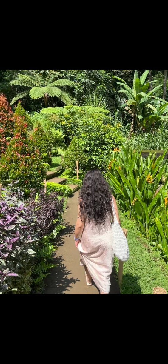 Beyaz Strappy Midi saten  Bohem Elbise - Görsel 3