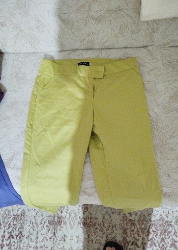 Kadın Çok Renkli Normal Boy Kumaş Pantolon - Görsel 2