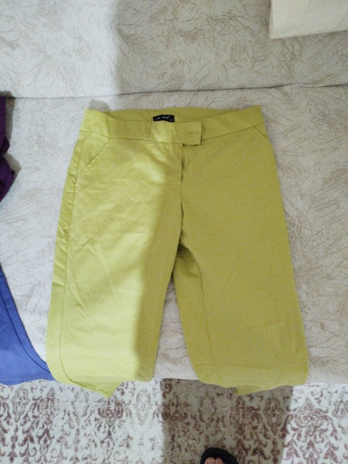 Kadın Çok Renkli Normal Boy Kumaş Pantolon - Görsel 2