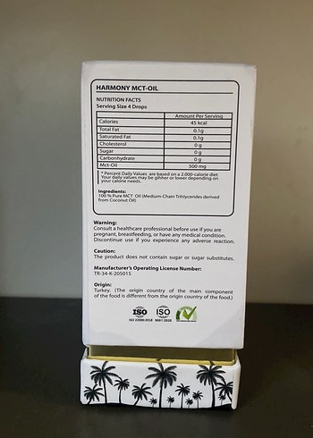Harmony MCT Oil C8 (50 ml) - Görsel 2