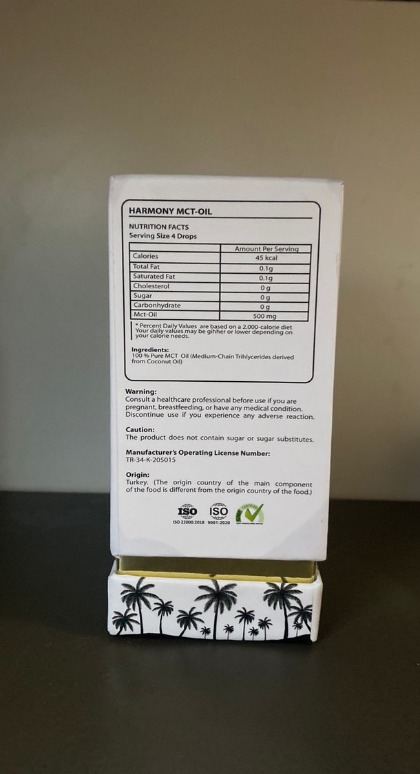 Harmony MCT Oil C8 (50 ml) - Görsel 2