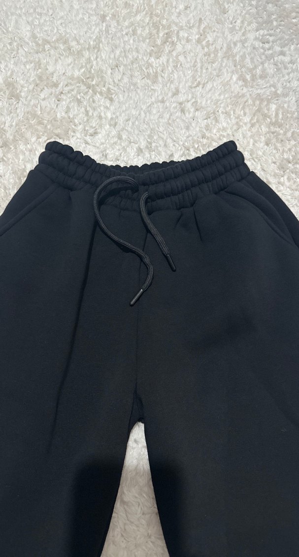 Kadın Siyah Rahat Kesim Eşofman Altı - Görsel 3