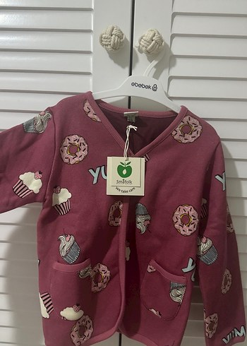 Bordo Kız Çocuk Baskılı Sweatshirt - Görsel 3