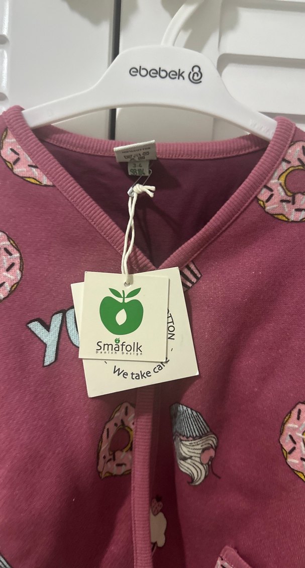 Bordo Kız Çocuk Baskılı Sweatshirt - Görsel 2