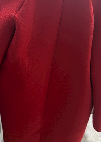 Koton Kırmızı Çift Düğmeli Kaban - Görsel 4