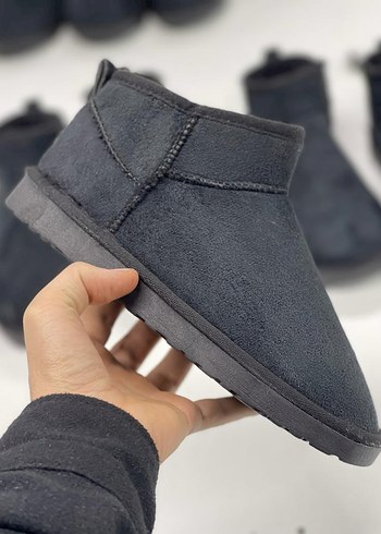 Kahverengi Süet Kürklü Kadın Dolgu Topuk Bot - Görsel 4