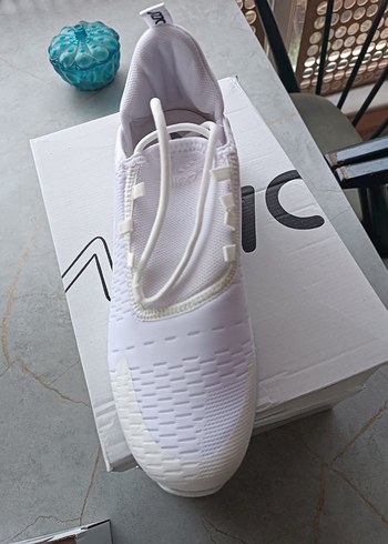 Beyaz Bağcıklı Erkek Spor Ayakkabı - Görsel 4