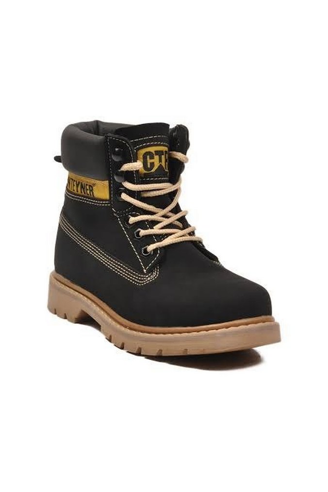 Siyah Bağcıklı Kauçuk Bot - Görsel 3