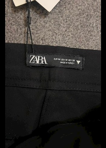 Siyah Midi Kumaş Kadın Pantolon - Görsel 4