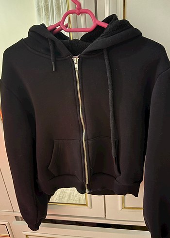 Fermuarlı Siyah Kadın ceket - Görsel 2