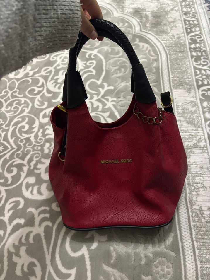 Kırmızı Michael Kors Deri Kadın Çanta - Görsel 2