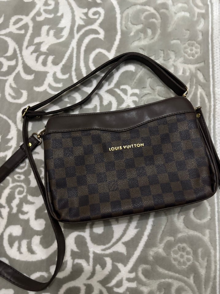 Kahverengi Deri Louis Vuitton Kadın Çanta - Görsel 5