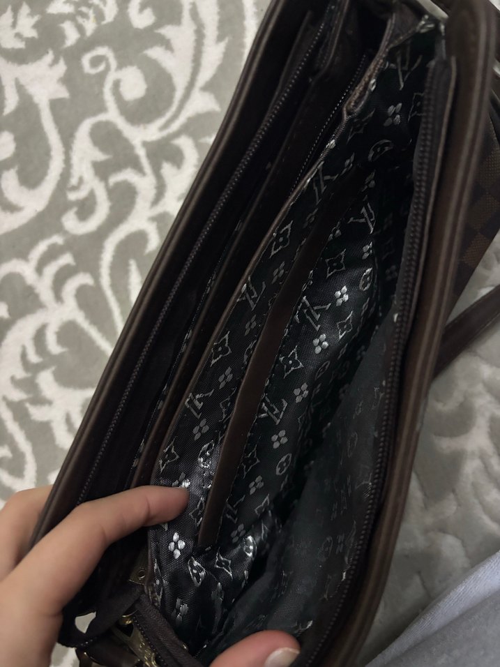 Kahverengi Deri Louis Vuitton Kadın Çanta - Görsel 3