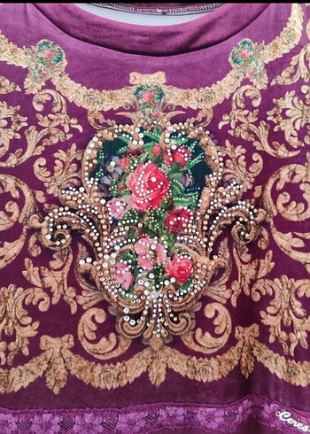 Bordo Uzun Kollu Bohem Kadın Hint Elbisesi - Görsel 3