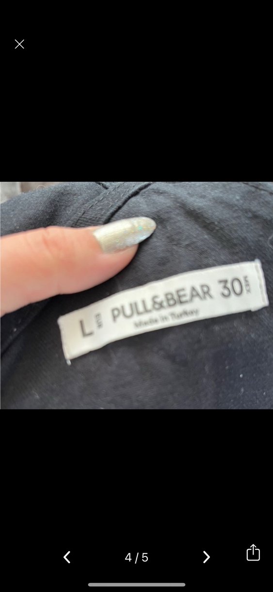 Siyah Askılı Midi Kot Tulum - Görsel 4