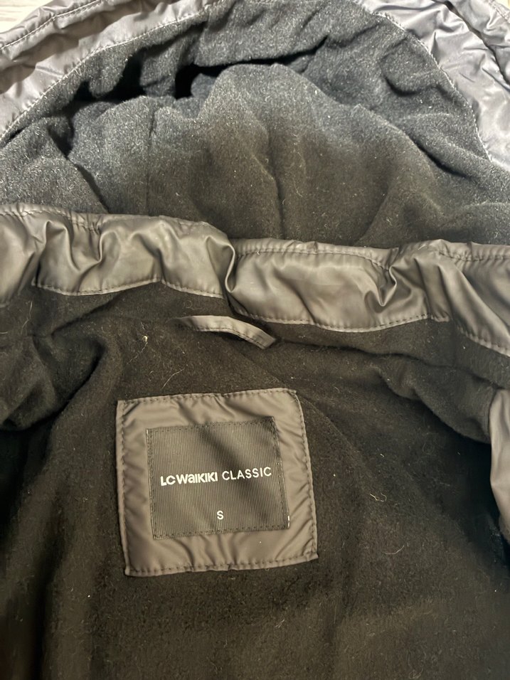 Fermuarlı Siyah Erkek Kapüşonlu Mont - Görsel 3