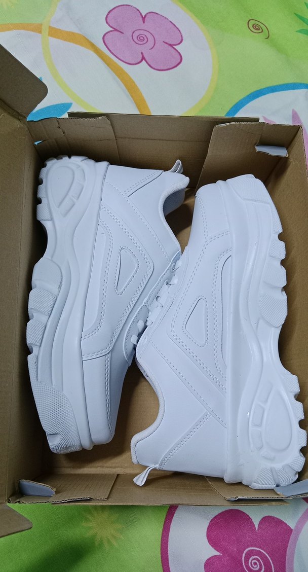 Beyaz Kadın Platform Spor Ayakkabı - Görsel 3