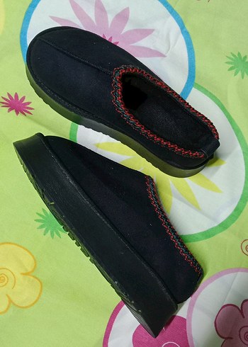 Siyah Kadın Dolgu Topuklu Terlik Velcro - Görsel 4