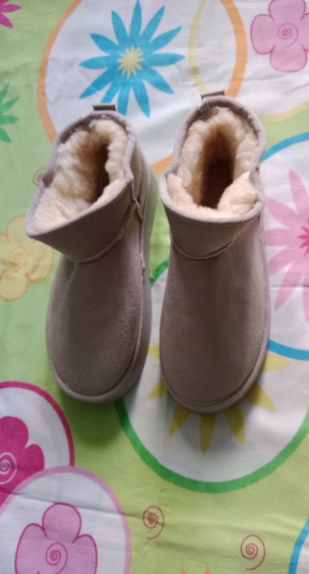 Bej Kadın Peluş Dolgulu Topuklu Bot - Görsel 4