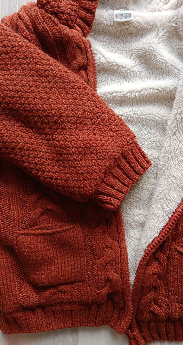 çocuk için kürklü hirka - Görsel 3