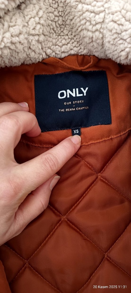 ONLY Kahverengi Düğmeli Mont - Görsel 2