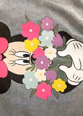 Düğmeli   Denim Ceket kız çocuk - Görsel 3