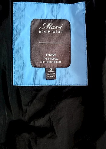 Kadın Mavi Fermuarlı Kışlık Mont - Görsel 4