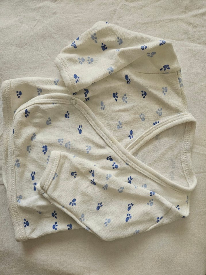 Beyaz Pamuklu Bebek Erkek Kıyafeti - Görsel 2