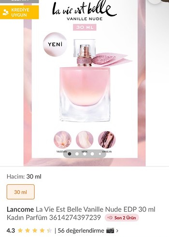 Lancôme La vie est belle vanille nude 75 ml - Görsel 4