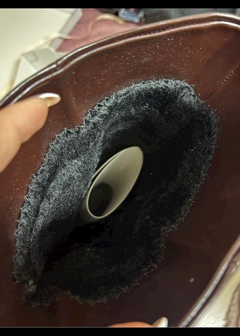 Kadın Kahverengi Deri Topuklu Çizme - Görsel 4