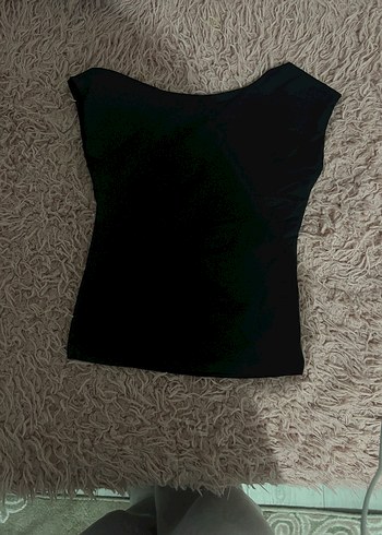 Kadın sırt dekolteli crop - Görsel 2