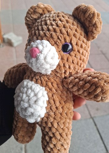 Kahverengi Yumuşak Peluş Ayıcık Oyuncak - Görsel 2