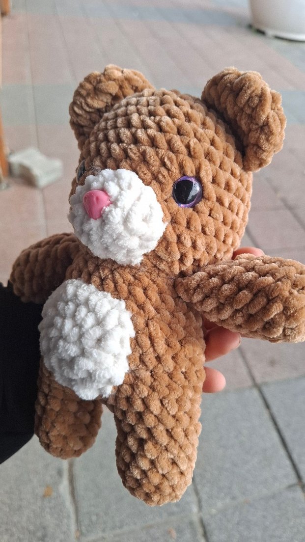 Kahverengi Yumuşak Peluş Ayıcık Oyuncak - Görsel 2