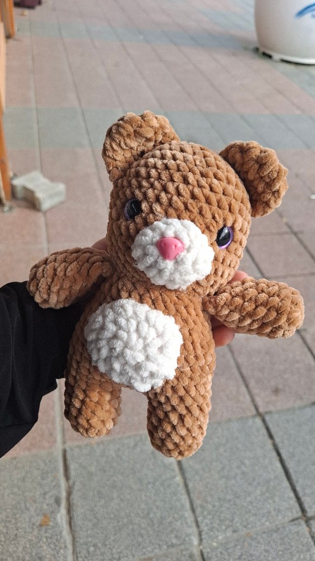 Kahverengi Yumuşak Peluş Ayıcık Oyuncak - Görsel 3