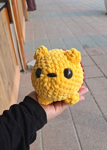 Renkli Sarı Peluş Oyuncak Ayıcık - Görsel 3